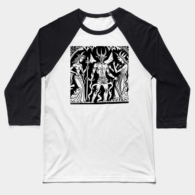 Medieval Daemon #5 Baseball T-Shirt by n23tees